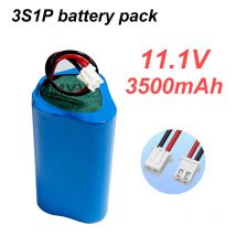 11.1V 3500mAh Lithium battery 3S1P 18650 Li-ion Rechargeable Batteries for CCTV Camera Backup Power Supply Ups Sweeper LED Light