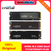 Disco duro interno Crucial P3 Plus 1TB 2TB PCIe Gen4 NVMe M.2 SSD (paquete OEM) y NVME 2280 P310 1TB SSD y Crucial T500 1TB