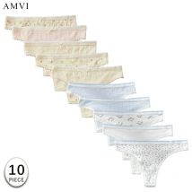 10Pcs Baumwolle Sexy frauen Tangas Fliege Mode Design Nette Chic Bold Stil Atmungsaktive Nahtlose Damen Dessous S-XL