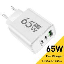 GaN Szybkie ładowanie 65 W Ładowarka USB typu C EU KR US PD 3.0 Szybkie ładowanie Adapter ścienny do telefonu iPhone 15 Xiaomi Huawei Samsung