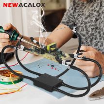 NEWACALOX ręce pomocnicze do lutowania 5 metalowych elastycznych ramion lutowanie elektronika samochodowa lutowanie biżuterii malowanie rzemiosło artystyczne
