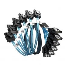 SATA-III-Kabel – 0,5 m/1 m, 4/6/8 Stück/Set, 6 Gbit/s, SATA-Kabel, langer Ersatz für Bitcoin-Computer-Server, CD, DVD-Laufwerke, Raid HDD-SSD