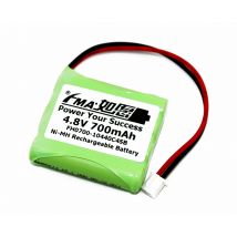 Batteria ricaricabile Ni-MH da 4,8 V 700 mAh per serie BATT-02170 H-AAA GT685 SBC468/91 Attrezzatura per test baby monitor di lunga durata