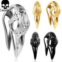 Casvort 2 Stück Ego Ohrgewichte Kleiderbügel Plugs Tunnel 316 Edelstahl Mode Ohrmessgeräte Körperpiercing Schmuck