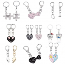 2-teiliges Set Herz Schlüsselform Beste Freundin Paar Anime Schlüsselanhänger Anhänger Bff Freundschaftsschmuck Schlüsselanhänger Frauen Niedliche Accessoires