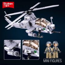 482PCS Air Force Aviation AH-1Z VIPER Flugzeug Flugzeug Hubschrauber Gunship Bausteine Krieg Waffe Ziegel Brinquedos Jungen Spielzeug
