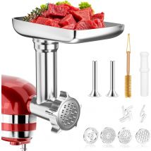 Metalowe nasadki do młynka do żywności do wszystkich mikserów kuchennych KitchenAid i Cuisinart serii SM-50. Maszynki do mielenia mięsa, kiełbasy