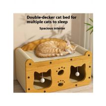 Vertical t scratching board  nest integrated wear-resistant  claw board four seasons universal winter cat house cat toy