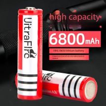 3,7 V 6800 mAh wiederaufladbare 18650 Lithium-Batterie für LED-Taschenlampenbatterie Litio-Batterie