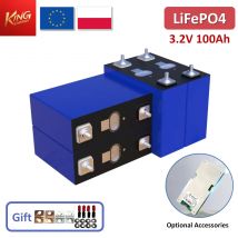 litowo-żelazowo-fosforanowe LiFePO4 3,2 V 100 Ah, opcjonalny BMS, silnik samochodowy DIY 4S 12V 8S 24V, układ solarny 16S 48 V