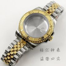 40MM Diver Waterproof Sapphire Crystal Watch Case Gold Ceramic Bezel For ​NH34 NH35 NH36 NH38 NH70 NH72 ETA2824 PT5000 Movement
