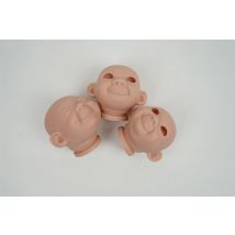 10–12 Zoll Mini-Reborn-Puppen-Set, 3-teilig, Mini-Triplet, unvollendete Puppenteile mit Körper und Augen