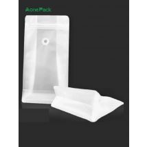 100pcs Transparent Matt Clear Aluminum Foil Coffee Bag with Valve and Zipper 250g 500g for Food Nut Food  Storage Pouches