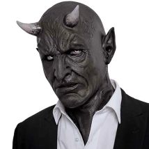 Mephistopheles Dämon Horn Maske Cosplay Horror Teufel Mörder Latex Helm Halloween Maskerade Karneval Party Kostüm Requisiten