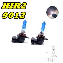 2 pz 9012 HIR2 12V55W Super Bianco Luci Alogene 100 W Fari Per Auto Al Quarzo 9012LL PX22d Faro Lampade Lampadine All'ingrosso