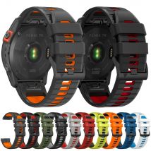 22 26MM Silikonowy pasek do zegarka Garmin Fenix 7 7X 6X 6 Pro 5 5X Plus Epix Gen2 Enduro 2 Pasek na nadgarstek QuickFit Release Bracele
