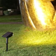 2/7 LED-Solar-Außenstrahler, 150 °   Verstellbare Wandleuchte, wasserdichte Rasenbeleuchtung für Garten, Terrasse, Hof, Hinterhof, Camping, Dekoration