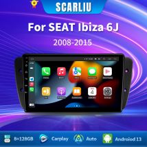 Android Car Radio for Seat Ibiza MK4 6J 2009-2013 Multimedia Player CarPlay Android Auto GPS Bluetooth WIFI Car Head Unit 9inch