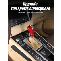 For Porsche MACAN 2014-2021 Car Modification Car Shift Head Decorative Cover True Carbon Fiber Available in Multiple Colors