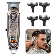 Hatteker Barber Shop Spezial-Schnitzschere mit O-Klingen, intelligenter Kantenschneider für Männer mit Retro-Metallkörper, Öl-Haarschneider