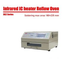 Riscaldatore IC a infrarossi PUHUI T-962 con saldatrice a riflusso a infrarossi a canale di fumo Stazione di saldatura di rilavorazione BGA SMD