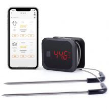 INKBIRD IBT-2X Digitales kabelloses Fleischthermometer, zwei Sonden mit 2 Sonden, Bluetooth-Thermometer zum Kochen von Truthahnfischen, Rindfleisch
