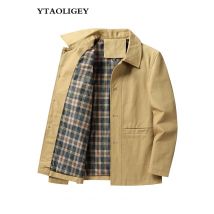 Herbst Frühling Männer Jacke lässig umdrehen Kragen Reiß verschluss Mäntel Herren Oberbekleidung Mode Reiß verschluss Bomber Jacken Chaque tas Hombre