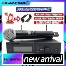SLXD Mikrofon 500/600/800MHZ Drahtloses Mikrofonsystem 4-Pin-Headset KSM8/Beta58 Professionelle Audioausrüstung für Bühne und Karaoke