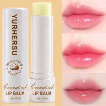 Coconut Oil Lip Balm For Dry Chapped Lips - Natural Moisturizing, Long Lasting Hydration
