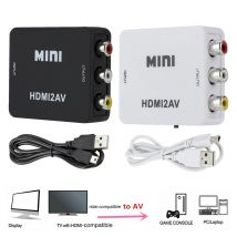 Full HD 1080P HDMI-kompatibel Zu RCA AV Verbund Adapter Konverter HDMI2AV/AV2HDMI Audio Video Kabel CVBS AV Adapter mit Kabel
