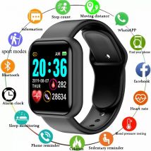 Y68 Smart Watch Men Women Heart Rate Oxygen Blood Pressure Monitoring Multi-Function Sleep Monitoring Smartwatch for Ios Android
