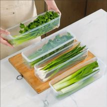 1/2/4Pcs Kühlschrank Lagerung Boxen Mit Deckel Kunststoff Frische Halten Box Küche Frühlingszwiebeln Cilantro Eier nudeln Versiegelt Container