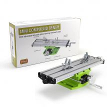 ALLSOME Mini Precision Milling Machine Worktable Multifunction Drill Vise Fixture Working Table Cross Slide Table