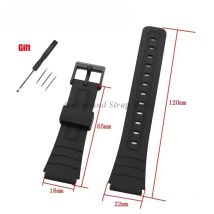 12/14/16/18/20/22mm cinturino in gomma siliconica per Casio W800H A158/168 AE1200/1300 F91W F84 cinturino uomo donna braccialetto accessori