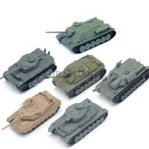 1/100 4D Montieren Panzer Zweiter Weltkrieg Deutschland Tiger USA M1A2 Sowjetunion Panzer Kunststoff Bausteine Modell Kit Spielzeug