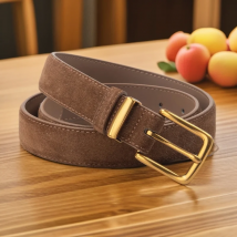 American-style autumn and winter suede personality square buckle trendy wide belt, fashionable and versatile women's retro pants