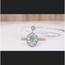 Gem's Ballett 3,87 ct natürliche himmelblaue Topas Übertreibung Halskette Sterling Silber Edelstein Vintage Anhänger Halskette für Frauen