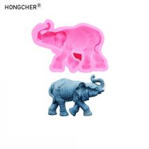 Elefant Silikon Formen Harz dekorative Accessoires Kühlschrank Aufkleber Formen handgemachte Schokolade Flip Kuchen Backformen