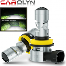CAROLYN 2 Pz 9005 9006 H7 H11 H4 HB3 HB4 Bi LED Lente Del Proiettore Faro Lampadina Turbo 30000lm Lampada Auto Luci A Led 6000K Faro ﻿