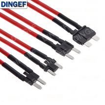 1PCS Auto Dual linie Einfache Sicherung Steckdose Standard Mini Micro 2 12V Sicherung Box Buchse Zerstörungsfreie änderung Linie