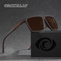 CRIXALIS Occhiali da sole polarizzati per uomo e donna Vintage Square Driving Fishing Occhiali da sole neutri Ombra antiriflesso UV400