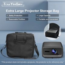 Projektor-Aufbewahrungstasche der Serie TouYinger Q12, geeignet für die meisten großen Projektoren, multifunktionale schwarze Tasche