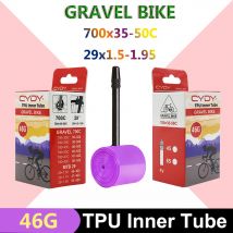 46g CYDY TPU Camera d'aria 700C GRAVEL Bike 700x35-50C Per 35C 38C 40C 45C 50C Pneumatico Della Bicicletta Della Macchina Fotografica MTB 29x1.5-1.95 pneu aro Pneumatico