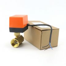 Valvola a sfera motorizzata a 2 vie in ottone da 1/2 "3/4" 1 "DN15/DN20/DN25 Elettrovalvola elettrica a tre fili a due comandi 220 V CA 12 V CC