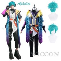 Aphelios Cosplay Spiel LOL Heartsteel Aphelios Cosplay Kostüm Perücke Uniform Outfits Aphelios Anzug LOL Halloween Kostüm für Männer