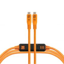 Tether Tools TetherPro Optima - Transferencia de datos exclusiva USB 10G, cable recto a recto de 4,6 m, color naranja