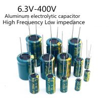 Condensador electrolítico de alta frecuencia 6,3 V 10V 16V 25V 35V 50V 400V 450V 22UF 100UF 220UF 330UF 470UF 680UF 1000UF 1500UF 2200UF