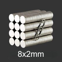 Magnete invisibile circolare 8x2 mm - Multiuso adatto per appendere, Natale fai da te, casa, pulsante borsa, ufficio, estetica fissa