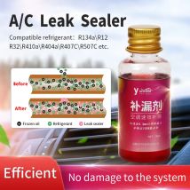 Sistema de aire acondicionado para coche, agente de reparación de fugas, 30ml, aceite de reparación de sistemas de refrigeración comerciales para el hogar y el coche, para R134a R32 r1234yf