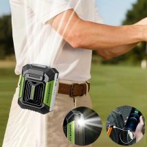 Taillenventilator, tragbarer Taillenclip-Ventilator, Mini-Hängehalsventilator, wiederaufladbar über USB, 4000 mAh Akku, Ventilator, kabelloser Taillenventilator mit Powerbank